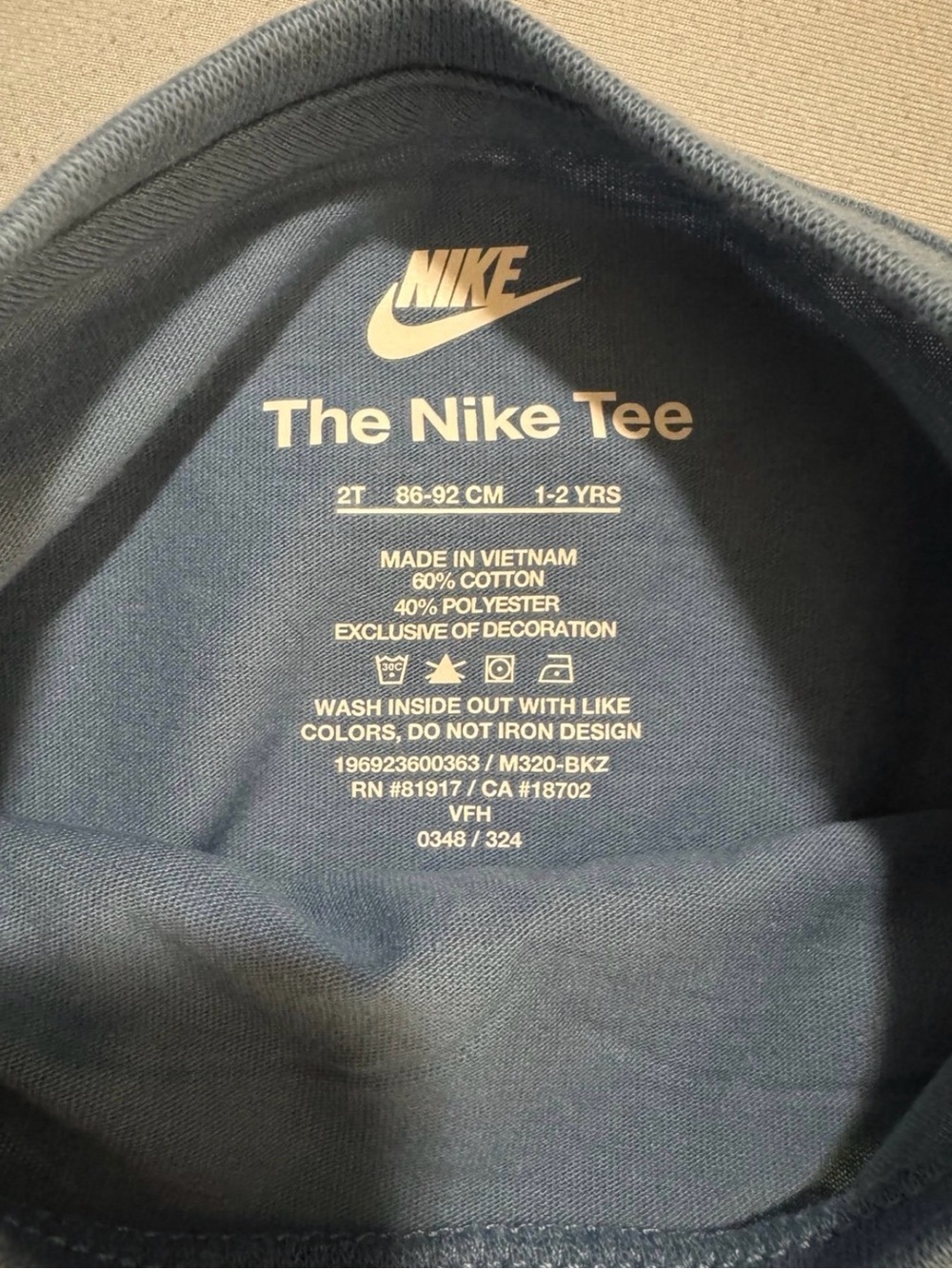 NWT Girls Nike Aegean Storm Toddlers New Impressions Heart T-Shirt, Size 2T - Picture 3 of 7